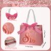 Spakon 25 Pcs Sweet 16 Party Favors for Guests 16 Years Birthday Party Gift Bags with Handles and Ribbons Sweet 16 Candy Bags Paper Gifts Bag for Birthday Decorations view 2
