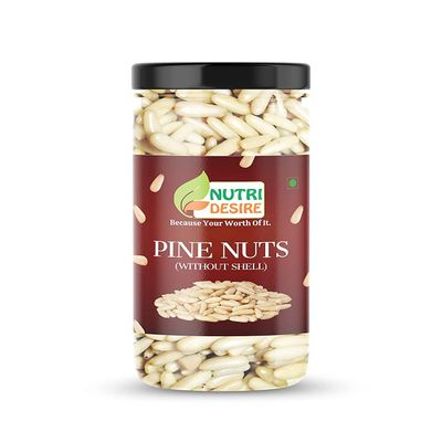 Nutri Desire Pine Nuts | Chilgoza -200g Pack