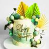 JeVenis Sage Green Cake Decoration Oliver Green Cake Topper Baby Shower Cake Decoration for Wedding Bridal Shower Birthday view 2