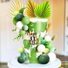 JeVenis Sage Green Cake Decoration Oliver Green Cake Topper Baby Shower Cake Decoration for Wedding Bridal Shower Birthday view 3