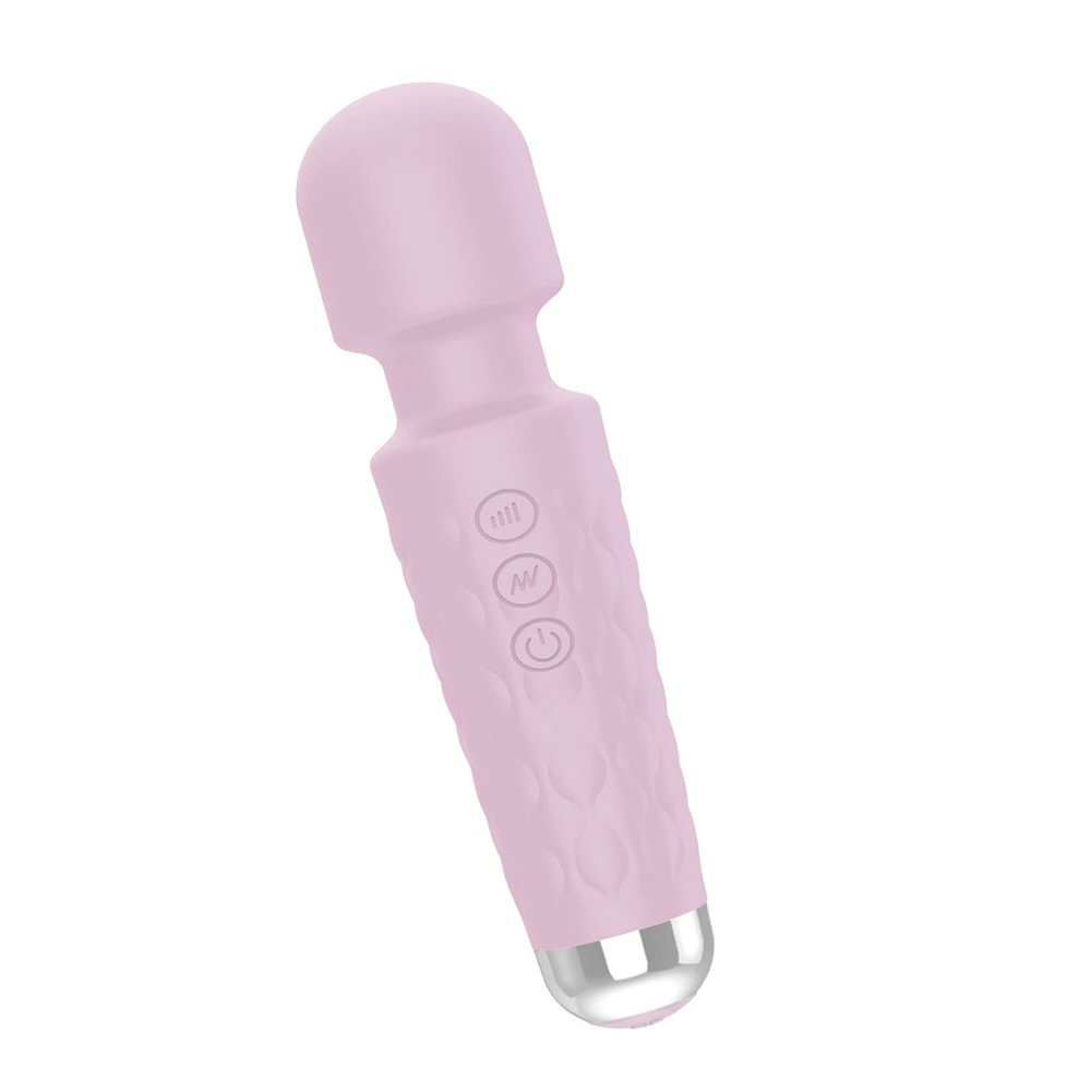 Electric Handhold Massager Muscle Relaxer for Nack, Back - Portable, Rechargeable and Waterproof DesignPink