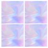 TuNan 200PCS Cellophane Sheets, Iridescent Wrapping Paper for Gift Wrap Iridescent Film Crafts DIY Decoration Holographic Flower Wraps - 9 x 9 inches