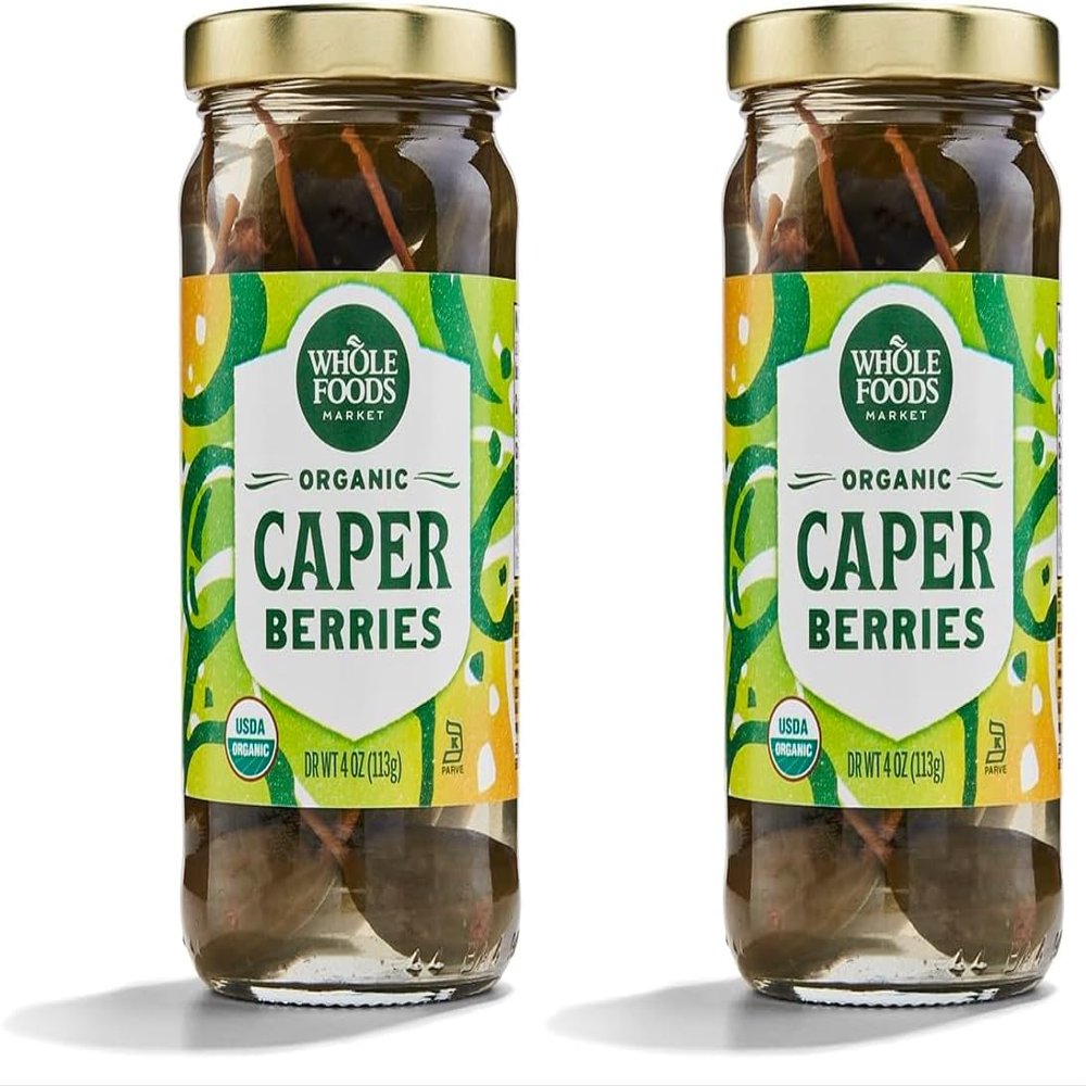 Whole Foods Market, Organic Caper Berries, 4 oz (Pack of 2)