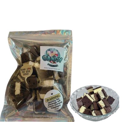 CANDY FREEZER Freeze Dried Candy Ice Cream Bites Sweet Crunchy Sandwich 2 oz. Bag
