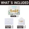 16.5" Extra Large White Gift Bag Set with Greeting Card and Tissue Papers (Gold Glitter Baby) for Baby Shower, Baby Girl or Boy, Girls' Birthday Party, Women's Birthday Parties - 16.5x5.5x12.6, 1 Pcs. view 3