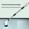 Electric Spin Scrubber, Cordless Cleaning Brush with Adjustable Extension Scrubber for Home, 9 Replaceable Brush Heads, 2 Speeds, Electric Cleaning Brush for Bathroom, Tub, Kitchen, Tile, Floor, car view 4