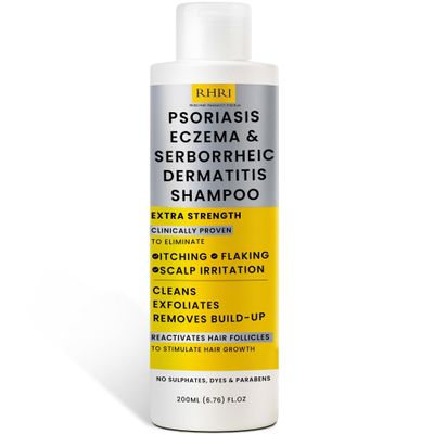 Antifungal Psoriasis Shampoo, Eczema, Seborrheic Dermatitis Shampoo | Soothes Itching, Flaking & Irritation | Repairs Scalp, Strengthens Hair, Stimulates Regrowth | Medicated Scalp Treatment