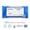 Pura Adult XL Flushable Unscented Wipes, 1 Pack of 40 Toilet Wipes Adult Wet Wipes, 99% Water & Aloe Vera, Personal Cleansing Wipes, Sensitive Skin view 2