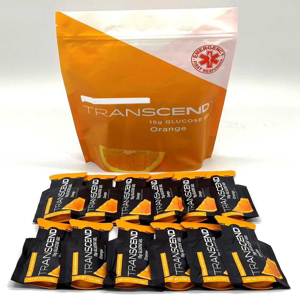 Vitonus Orange Flavored Glucose Gels, Twelve 1.1-Ounce Packets in Brand Bag, 15-Grams Fast-Acting Glucose