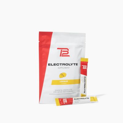 TB12 Electrolytes Powder Packets Lemonade Mineral-Rich Electrolyte Powder for Fast Hydration by Tom Brady - Natural, Low Sugar, Vegan, Gluten-Free, Easy to Mix - 15 Stickpacks