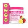 Belli Welli Fiber Supplement for Women&Men, Premium Daily Fiber Powder from Organic Acacia with Added Collagen, Electrolytes&Probiotics, No Bloat, Constipation&Gut Health Support (Strawberry Lemonade) view 1