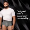 Depend Real Fit Adult Diapers, Incontinence Underwear for Men, Disposable, Maximum Absorbency, Small/Medium, Grey, 22 Count, Packaging May Vary view 3