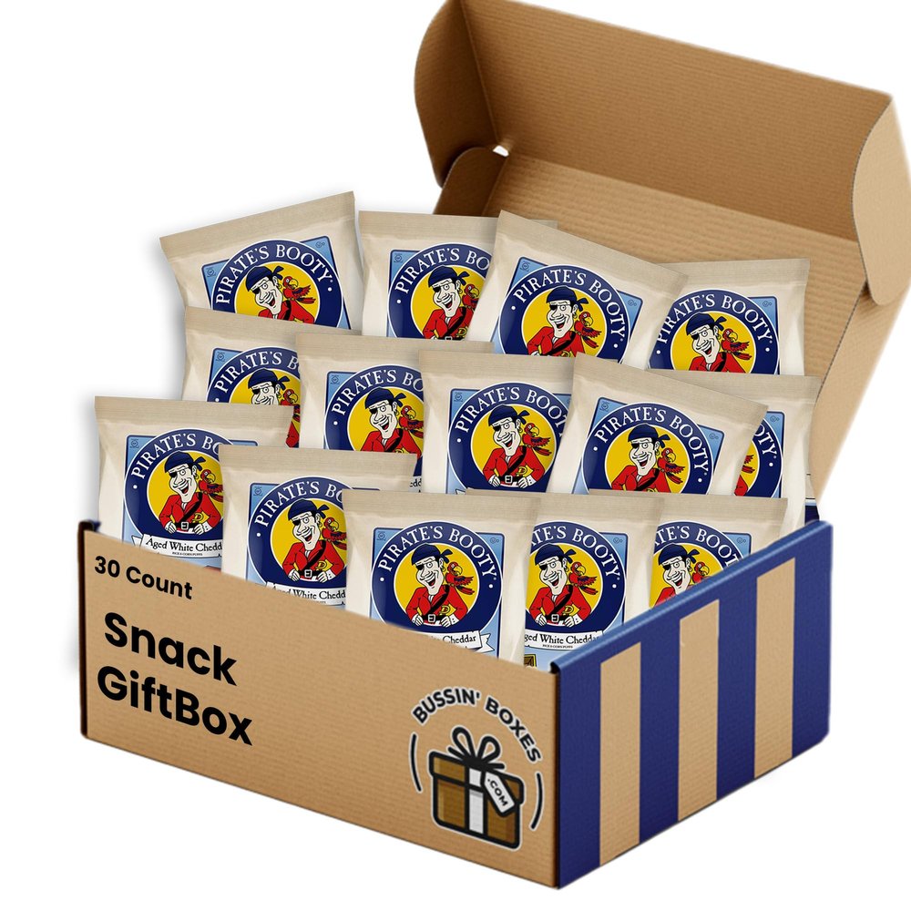 Bulk Pirates Booty Popcorn Puffs Individual Bags by Bussin Boxes (30 Count)