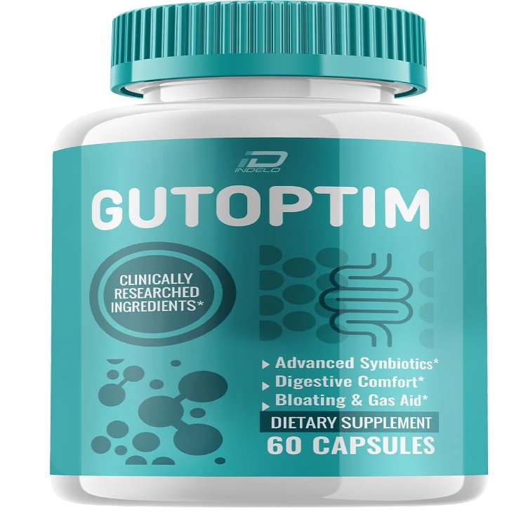Gutoptim Advanced Probiotic Capsules, Gutoptim Probiotics Support for Digestive Health Pills, Gutoptim Reviews, Gut Supplement & Digestive Support (1 Pack - 60 Capsules)