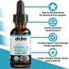 Adrenal Support Supplements Liquid Drops - Organic Adrenal and Focus Supplement, Cortisol Manager Adaptogen Adults, Ginkgo Biloba for Kids Calm - Natural Brain and Memory Fatigue Stress Attention 1oz view 2
