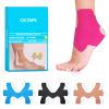 OK TAPE Precut Kinesiology Ankle Tape, 10 Pcs, Pain Relief, Prevent Ankle Sprain, Provide Support for Ankle Ligament, Elastic Athletic Tape, Breathable K Tape for Daily use - Pink view 1