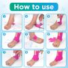 OK TAPE Precut Kinesiology Ankle Tape, 10 Pcs, Pain Relief, Prevent Ankle Sprain, Provide Support for Ankle Ligament, Elastic Athletic Tape, Breathable K Tape for Daily use - Pink view 4