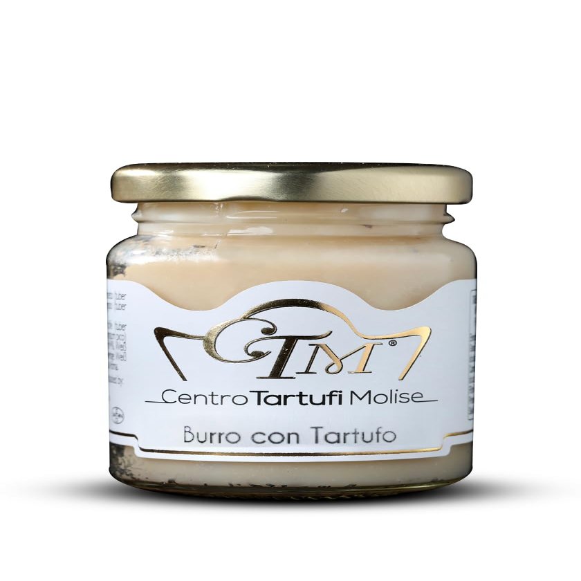 Centro Tartufi Molise Burro con Tartufo, Butter with White Truffle, Gourmet and Premium Product Imported Directly from Italy, Made with Real Truffle Pieces, Product 100% from Italy, 2.82 oz