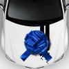 BOXHOME Big Car Bow 18" Blue Large Gift Wrap Ribbon Pull Bows for Party, Birthday, Wedding Garlands & Swag, Fundraise, Decoration view 2