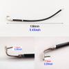 QYAJS 1 Pair Metal Frame Arms Rimless Glasses Legs and Eyeglass Nose Bridge Replacement Temple Eyewear (Single Hole) view 2