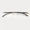 QYAJS 1 Pair Metal Frame Arms Rimless Glasses Legs and Eyeglass Nose Bridge Replacement Temple Eyewear (Single Hole) view 3
