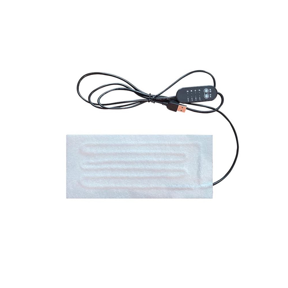 YS0911 USB Heating Mat 5V Electric Heating Film Heater Pads for Vest Insoles Down for Winter Camping Warmer GIF Electric Heating Pad for Neck and Shoulders Back Legs