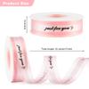 Valentines Day Pink Ribbon 1 Inch 25 Yards - Happy Birthday Just for You Organza Satin for Gift Wrapping, Flower Bouquet, Crafts, Bow Making, Cake Box, Party Decoration view 2