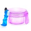 Leakproof Denture Case Purple Denture Soaking Cup with Strainer Basket, False Teeth Container Dental Denture Bath Holder Storage Box Retainer Cleaner Case for Traveling view 1