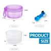 Leakproof Denture Case Purple Denture Soaking Cup with Strainer Basket, False Teeth Container Dental Denture Bath Holder Storage Box Retainer Cleaner Case for Traveling view 3