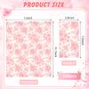 100 Floral Guest Napkins Pink and White Toile Disposable Paper Napkins Decorative Flower Bathroom Hand Towels for Bridal Baby Shower Tea Party Birthday Party Supplies view 2