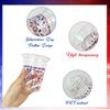 50 Count 4th of July Party Cups, 12 oz Patriotic Memorial Day Party Disposable Clear Plastic Party Cups for Independence Day Birthday Drinkware Beverage Ice Cream Snacks Party Supplies view 3
