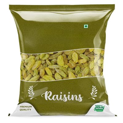 Premium Raisins (Kismis/Kishmish) Dry Fruits, Rich in Fiber, Iron, Calcium & Boosts Immunity | Delicious & Healthy Snacks - 400 Grams
