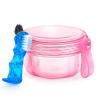 Denture Bath Case Denture Cleaning Cup with Lid Leak Proof, False Teeth Holder Mouthguard Storage Box Retainer Soaking Case for TravelHousehold|Office - Transparent Pink view 1