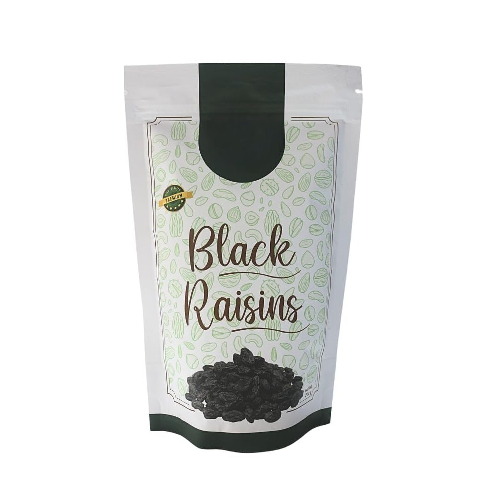 Premium Seedless Black Raisins Kali Kishmish | Kali Draksh | Dry Fruits For Gifting Delicious & Healthy Snack | No preservatives & Vegan -250 gm