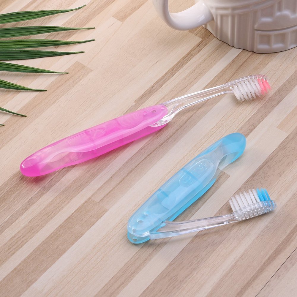 1pc Foldable Soft Hair Portable Toothbrush Travel Camping Hiking Outdoor Toothbrush