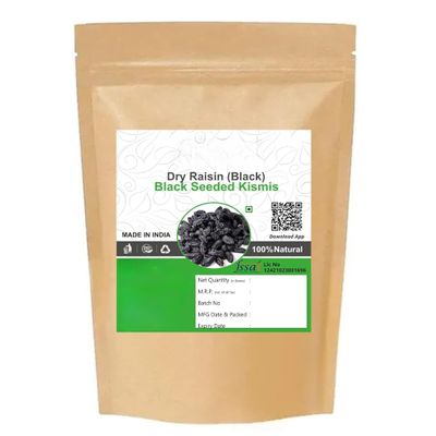 Black kismis Seeded, Dried kali Draksh,Kali Raisins Seed, Fresh Munakka Dry Fruits Raisins With Seeds For Cooking, Baking and Snacking - 150 gm