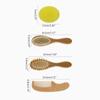 Cap Brush Silicone Hair Brush Comb Set Hair Comb For Baby Scalp Massage Bath Brushes Toddlers Travel Gear Baby Hair Comb Set For Baby Hair Comb And Brush Set Baby Hair Comb view 3