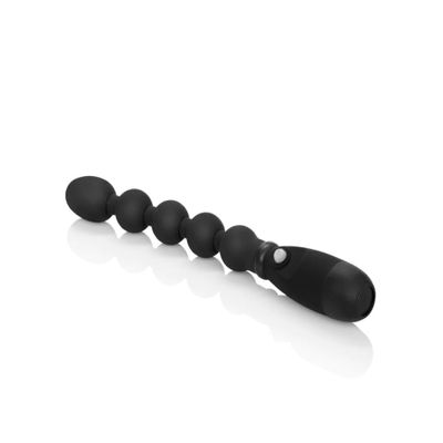 NineLife Basics Beaded Silicone Anal Probe with Adjustable Vibrations DU75100, As a Described