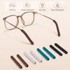 3 Pairs Eye Glasses Ear Grippers, Soft Knitting Cotton Arm Cushion for Glasses Behind Ear, Anti Slip Eye Glass Ear Grips, Non Slip Ear Pads for Glasses, Eyeglasses Temple Tips for Pain (BLK&BRN&Gry) view 4