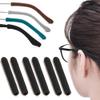 3 Pairs Eye Glasses Ear Grippers, Soft Knitting Cotton Arm Cushion for Glasses Behind Ear, Anti Slip Eye Glass Ear Grips, Non Slip Ear Pads for Glasses, Eyeglasses Temple Tips for Pain (Black) view 1