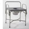 Cardinal Health Bariatric Drop Arm Patient Commode, Steel Powder Coat, 7QT Bucket, 21IN, 800LB view 1