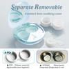 Portable Ultrasonic Contact Lens Cleaner Machine Kit with Extra 2PCS Solution Cleaning Case Replacement view 4