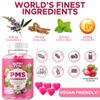 Beary Fine PMS Gummies - PMS Vitamins for Women & Teens - PMS Period Relief - Cramping, Bloating, Mood Swings - Made in The USA (Strawberry, 60 Count) view 2