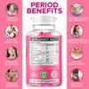 Beary Fine PMS Gummies - PMS Vitamins for Women & Teens - PMS Period Relief - Cramping, Bloating, Mood Swings - Made in The USA (Strawberry, 60 Count) view 3