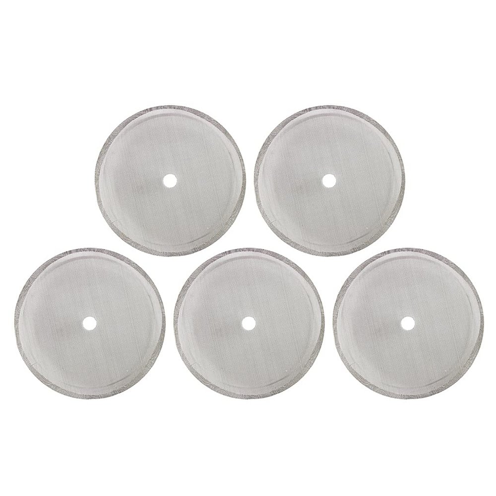 5 Pcs Practical French Press Replacement Coffee Filter Mesh Reusable Stainless Steel For 1000ml 34oz 8 Cup Coffee Makers 5 Pcs French Press Replacement Coffee Filter Mesh 350/800/1000ml Stainless
