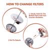 5 Pcs Practical French Press Replacement Coffee Filter Mesh Reusable Stainless Steel For 1000ml 34oz 8 Cup Coffee Makers 5 Pcs French Press Replacement Coffee Filter Mesh 350/800/1000ml Stainless view 2