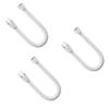 NineLife Basics Replacement A-mara View Full Face Short Tube with Swivel - 1 0 9 0 6 8 9 (3 Pack), White view 1