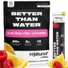 Hyburst Better Than Electrolyte & Vitamin Supplement Powder, Drink Mix with B12, L-Theanine, D3, K2, Zinc, Magnesium, Potassium, Supports Calm Focus & Energy, Raspberry Lemonade, 15 Pack view 1