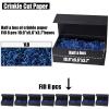 Koogel 1LB Blue Crinkle Paper Filler, Crinkle Cut Shredded Confetti for Basket Filling Graduation Boyfriend Birthday Hoilday Bachelorette Party Gift Box Packaging Stuffing view 2