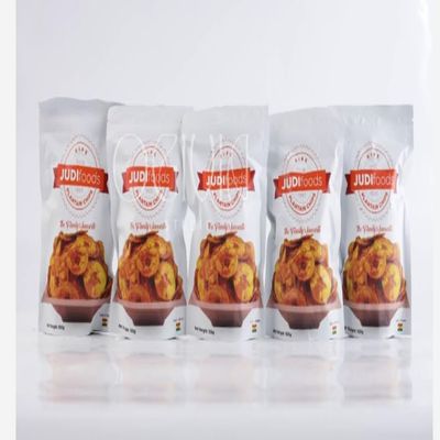 Judi Foods Plantain Chips- Ripe, Sweet Plantain Chips, Organic Chips, Crispy Exotic Chips, 3.5 Ounce (Pack of 5)